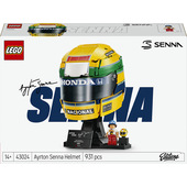 LEGO Editions 43024 Casco Ayrton Senna, Merch da F1 con Minifigure da Collezione, Regalo per Ragazzi 14+ e per Fan Adulti