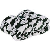 AD Trend 117122VER coperta con maniche 130 x 160 cm Poliestere Verde, Bianco