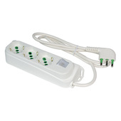 FANTON 47460 prolunghe e multiple 1,5 m 3 presa(e) AC Interno Bianco