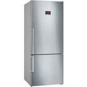 Bosch Serie 4 KGN76XIEP frigorifero con congelatore Libera installazione 526 L E Acciaio inox