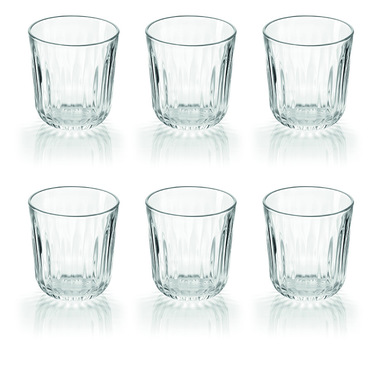 Fratelli Guzzini Set 6 Bicchieri In Vetro ''Everyday''