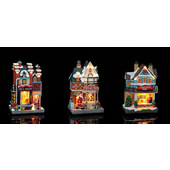 AD Trend 67723 decorazione natalizia Ornamento specifico di Natale Resina Multicolore 3 pz