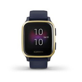 Garmin Venu SQ Music 3,3 cm (1.3") Digitale 240 x 240 Pixel Touch screen Oro, Blu marino Wi-Fi GPS (satellitare)