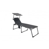 Technaxx Lettino prendisole «Sun Lounger» con pannello solare da 20W e porte USB TX-275