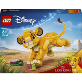 LEGO Disney 43243 Simba, il Cucciolo del Re Leone, Giochi di Fantasia per Bambini 6+ Anni, Personaggio Giocattolo Costruibile