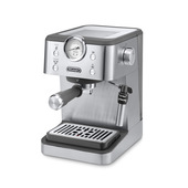 De’Longhi CLASSIC - Macchina da Caffè Manuale Espresso e Cappuccino, Polvere e Cialde ESE,15 Bar, 1.7L, Metal (EM450.M)