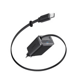 Anker A2658G11 Caricabatterie con cavo retrattile per dispositivi mobili Smartphone, Tablet, Cuffie Nero AC Ricarica rapida Interno