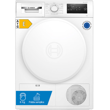 Bosch WTH83208II Serie 4 Asciugatrice a pompa di calore 8 kg Bianco