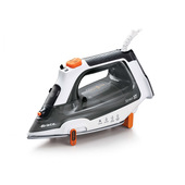 Ariete 6190 Step UP, Ferro da stiro intelligente, Piedini intelligenti, Piastra in ceramica Ultraglide con 57 fori, Serbatoio 320ml, 2400W, Vapore continuo 30g/min