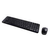 Logitech Wireless Combo MK220 tastiera Mouse incluso USB Belga Nero