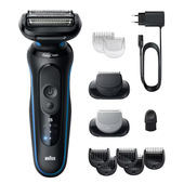 Braun Series 5 52-B1650S rasoio elettrico Trimmer Blu
