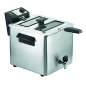 RGV FRY TYPE 8/N Singolo 8 L 3000 W Friggitrice Nero, Acciaio inox