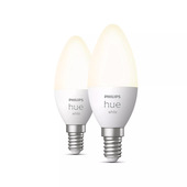 Philips Hue White 2 Lampadine Smart E14 40W