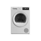 Electroline DEVT18HW asciugatrice Libera installazione Caricamento frontale 8 kg A++ Bianco