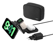 Belkin BoostCharge Pro Cuffie, Smartphone, Orologio intelligente Nero AC, USB Carica wireless Ricarica rapida Interno