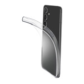 Cellularline Fine - Galaxy S24+ Cover in gomma morbida ultra sottile e trasparente