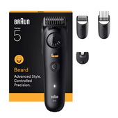 Braun BeardTrimmer 9 BT5520 regolabarba Batteria 40 2 cm Bagnato e secco Nero