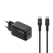 IOPLEE 8055776236360 Caricabatterie per dispositivi mobili Smartphone, Computer portatile, Tablet Nero AC Ricarica rapida Interno