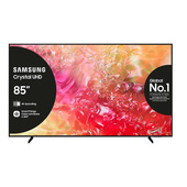 Samsung TV Crystal UHD 4K 85” UE85DU7170UXZT Smart TV Wi-Fi Black 2024, Processore Crystal 4K, 4K Upscaling, Slim Look Design, OTS Lite