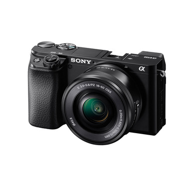 Sony α Alpha 6100 Kit Fotocamera Digitale Mirrorless con Obiettivo Intercambiabile SELP 16-50mm, Sensore APS-C, Video 4K, Real Time Eye AF, Real Time Tracking, ILCE6100AB + SELP16502B, Nero