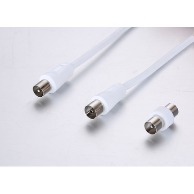 Electroline AN-1 cavo coassiale 2 m Tipo F Bianco
