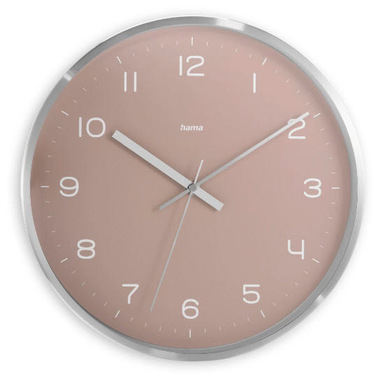 Hama Fiji Orologio radiocomandato Cerchio Rosa, Argento