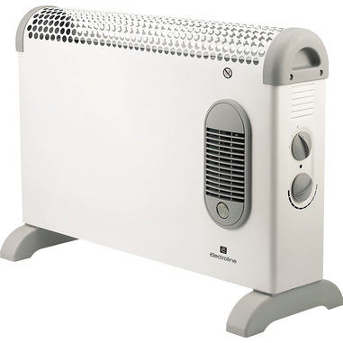 Electroline CHE205V stufetta elettrica Interno Grigio, Bianco 1800 W Radiatore