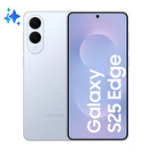 Samsung Galaxy S25 Edge, Smartphone AI, Display 6.7'' QHD+ Dynamic AMOLED 2X, Fotocamera 200MP, RAM 12GB, 256GB, 3.900 mAh, Titanium Icyblue
