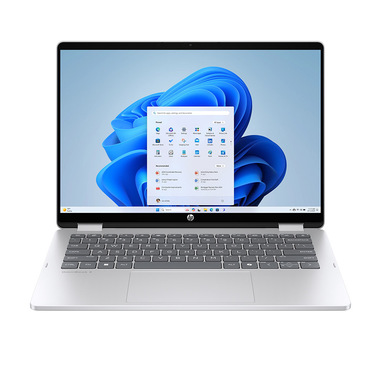 HP OmniBook 5 Flip 14-fp0009nl Intel Core 5 120U Ibrido (2 in 1) 35,6 cm (14") Touch screen 2K 16 GB LPDDR5-SDRAM 512 GB SSD Wi-Fi 6 (802.11ax) Windows 11 Home Argento