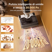 Roborock F25 RT Gen 2 Aspirapolvere elettrica Batteria Secco e bagnato HEPA Senza sacchetto Bianco