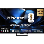 Hisense Smart TV MiniLED 165Hz 100" 4K 100U7SE, Dolby Atmos 2.1 By Devialet, Dolby Vision IQ, HDR10+, Native 165Hz Game Mode, VIDAA OS con 1000+ APP, Alexa built-in, lativù 4K, Wifi, Bluetooth