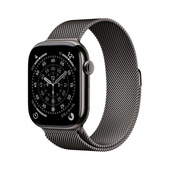 Apple Watch Series 11 GPS + Cellular 46mm Cassa Titanio Ardesia con Loop Milanese Ardesia - S/M