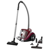 Rowenta Compact Power RO4873 Aspirapolvere a Traino Senza Sacco, capacità Contenitore Polvere XXL, Tecnologia Ciclonica, Design Compatto, Animal Care Kit, 550 W, 75 Decibel, Porpora