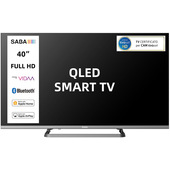 SABA SA40QM10VDA SMART TV QLED 40" FULL HD, Sistema operativo VIDAA, Triplo tuner DVBT2/C/S2 HEVC MAIN10, Certificato TivuSAT, Piedistallo centrale, Dolby Audio