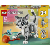 LEGO Creator 3 in 1 31163 Gatto Giocoso Giocattolo, Si Trasforma in Piccione o in Cane, Regalo per Bambini e Bambine 8+ Anni