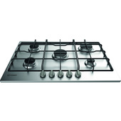 Indesit THP 752 IX/I Acciaio inossidabile Da incasso 73 cm Gas 5 Fornello(i)