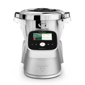 Moulinex HF93EC Robot da cucina multifunzione i-Companion Touch Pro (Silver), Funzione Cottura, Capacità 3L, Schermo Touch, Bilancia Integrata