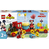 LEGO DUPLO Disney | 10941 Il Treno del Compleanno di Topolino e Minnie, Gioco per Bambine e Bambini 2+ con Mattoncini Numerati