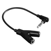 Hama Cavetto adattatore Jack 3.5 mm M/2 Jack 3.5 mm F, 0,12 metri