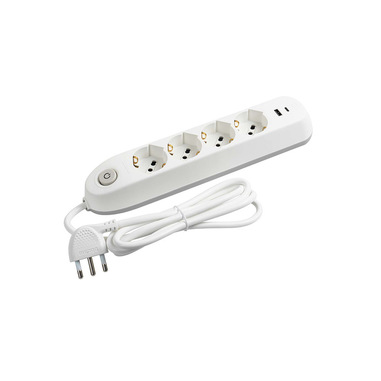 bticino Poker prolunghe e multiple 1,5 m 4 presa(e) AC Interno Bianco