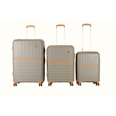 Joia Home JHOPJPP01TRIOBROWN bagaglio Set di valigie Guscio rigido Marrone Polipropilene (PP)