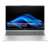 HP 15-fd2017nl Intel Core Ultra 7 255U Computer portatile 39,6 cm (15.6") Full HD 24 GB DDR5-SDRAM 1 TB SSD Wi-Fi 6 (802.11ax) Windows 11 Home AI PC Argento