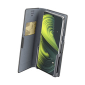 Cellularline Slide & Click - L: (Misure Max Telefono: 90mm X 174mm) Custodia a libro multicompatibile effetto pelle