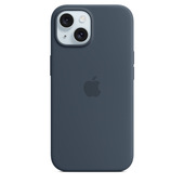Apple Custodia MagSafe in silicone per iPhone 15 - Blu tempesta