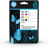 HP Confezione da 4 cartucce di inchiostro originali 950/951, nero, ciano, magenta, giallo