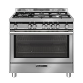 Glem Gas ST96TVI cucina Elettrico/Gas Acciaio inox