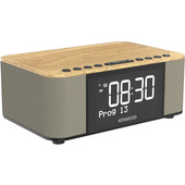 Kenwood Electronics CR-ST40DAB-M Orologio Digitale Beige, Nero, Legno