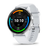 Garmin Venu 3 3,56 cm (1.4") AMOLED 45 mm Digitale 454 x 454 Pixel Touch screen Argento, Bianco Wi-Fi GPS (satellitare)