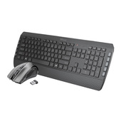Trust Tecla-2 tastiera Mouse incluso Universale RF Wireless Tedesco Nero