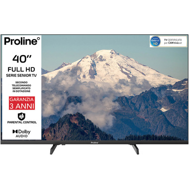 Proline PRO40SEN TV Serie Senior, 40" FULL HD, Tri...